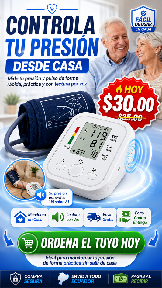 Tensiómetro digital con voz